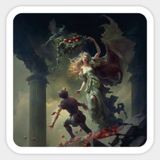Persephone and Hades: A Tale of Love and Power Sticker